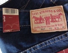 Levi's 907 10 TYPE1 Herren Vintage 2003 Bootcut Jeans *Gr&ouml;&szlig;e 34W x 32L* & MESSEN