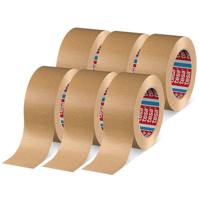 Tesa Tesapack 4713 Paketband Im 6Er Pack - Papier Klebeband Zum Verschließen Von