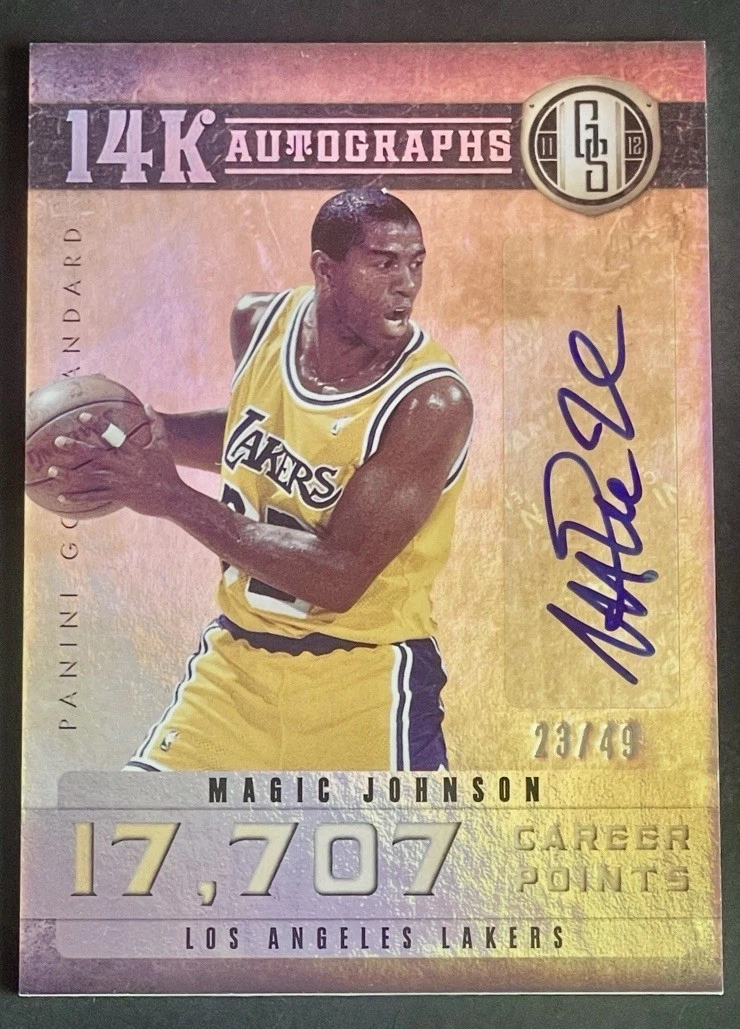 Panini Magic Johnson Basketball Sports Trading Cards & Accessories