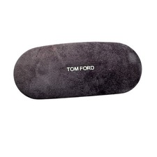 Tom Ford Brown Suede Hard Case for Glasses Sunglasses Eyewear