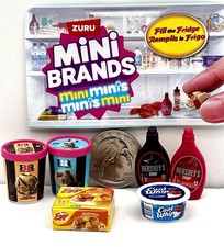 6 Items Waffles Ice Cream Cool Whip and Syrup Fill The Fridge Mini Brand