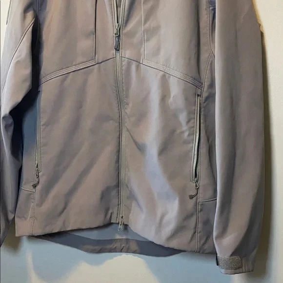 Chaqueta softshell 5.11 Tactical Sierra para hombre grande gris cremallera completa repelente al agua Foto 4 de 4