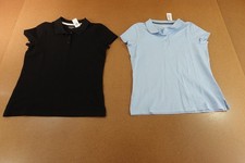 Lot of 2 Old Navy Girls Size XL 14-16 Blue Short Sleeve Uniform Polo Shirt NWT