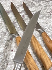 Messermeister Oliva Elite Olive Wood Steak Knife 4 Piece Set Beautiful!