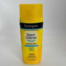 Neutrogena Beach Defense Sunscreen Lotion Broad Spectrum SPF 50 6.7oz Exp 2027