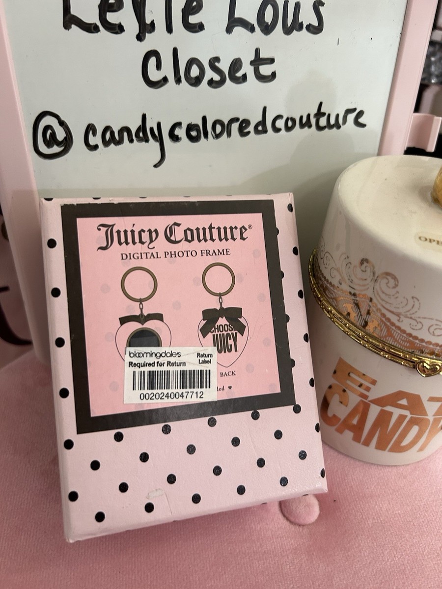VERY RARE NEW Y2K Juicy Couture Pink Heart Charm Digital Photo