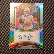 Panini Select Signatures Ryan Fitzpatrick Auto Light Blue Prizm /35 Dolphins