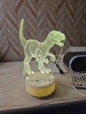 Dinosaur raptor 3D nightlight