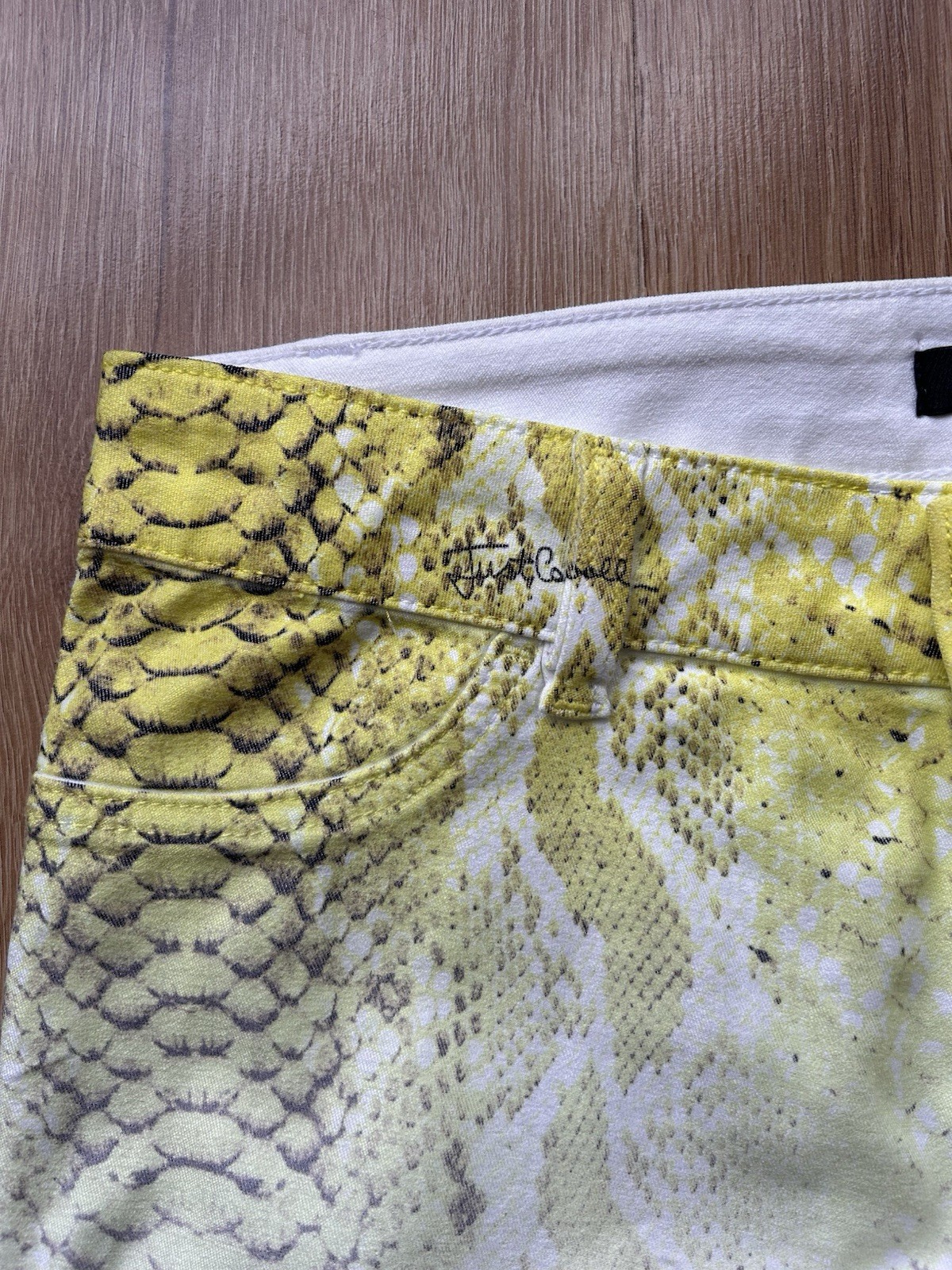 Just Cavalli Python Pattern Pants Women Size 30 - image 8