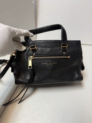 MARC JACOBS Mini Cruiser Black Pebbled Leather Bag