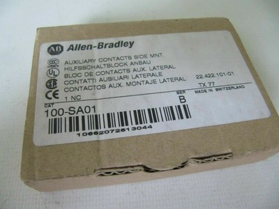 (NEW)   Side Mount N.C. Auxiliary Contact  . 100-SA01 Ser B *rr