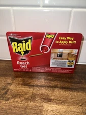 1 Raid Roach Gel 1.5oz (42.5g) Defense System Prevent Bugs Pest New Discontinued