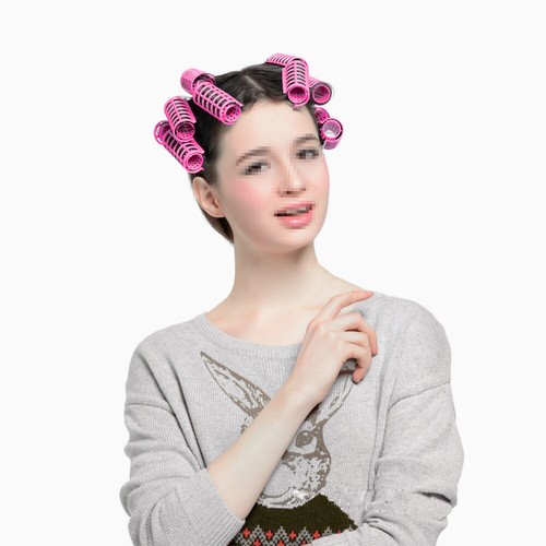 8 Pcs Double Curly Hair Drum Roller for Accessories Women Miss Rollers
