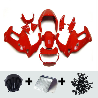 ABS Plastic Gloss Red Fairing Kit For Honda VTR1000F 1997-2005 01 02 03 Bodywork