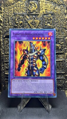 Yu-Gi-Oh! FLAMMENDES BOMBARDIERUNGEHEUER INFO-DE097 COMMON 1. AUFLAGE NEAR MINT