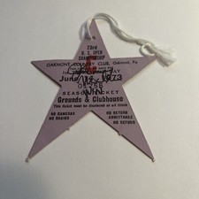 Johnny Miller 1973 US Open Signed Oakmont Ticket