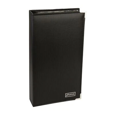 Kenro Black Textured Photo Album with Silver Corners Sizes 6x4" - 7x5"