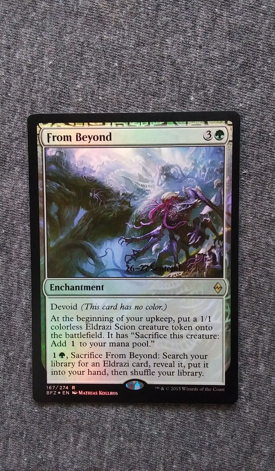 From Beyond *FOIL Prerls - Battle for Zendikar - Magic the Gathering - MTG - BFZ