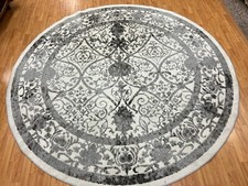8 x 8 Round Unique Loom Turkish Oriental Rug ...