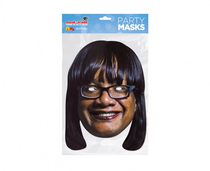 Diane Abbott British Politician 2D Card Party Face Mask