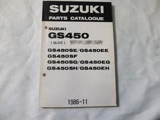 Sukuki motorcycle gs450 gs 450 S manual SPARE PARTS CATALOG motorcycle 