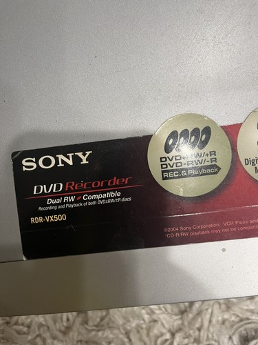 Sony - RDR-VX500 - VCR / DVD Recorder Combo Player VHS Tape Digital Music CD RW - Picture 7 of 11