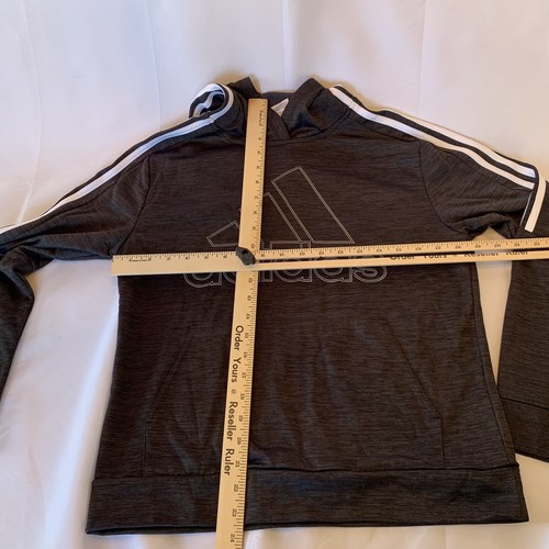 Adidas Fleece Lined Logo Hoodie Sweatshirt AA6466, Youth Boys Large 14/16 - Picture 8 of 9