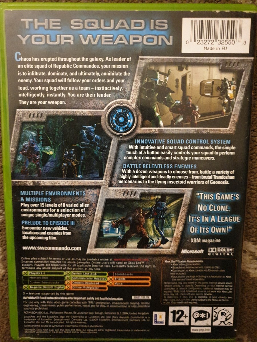 Xbox - xbox★STAR WARS REPUBLIC COMMANDO Buy Star Wars Republic Commando | Xbox