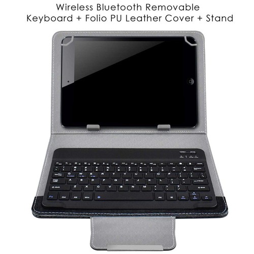 For HUAWEI MediaPad T3 T5 M3 M5 7" 8" 10.1" Tablet Leather Case Cover +Keyboard - Picture 4 of 20