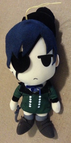 Black Butler Ciel Phantomhive 10.5" Plush Yana Toboso anime Great Eastern  - Picture 1 of 6