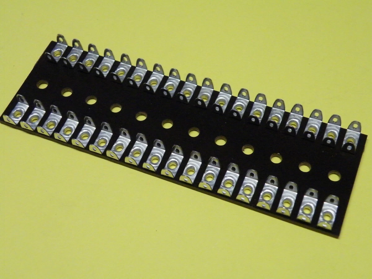36 Way 2 x 18w Row Paxolin Miniature 6.3mm Pitch Tag Strip Group Board 20g 517