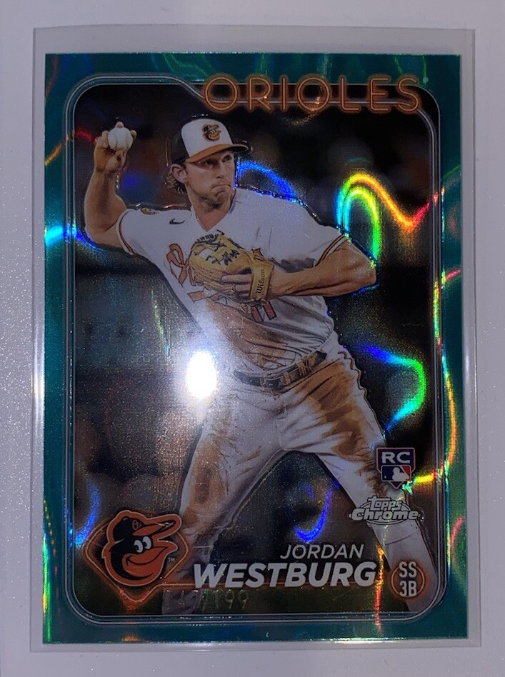 2024 Topps Chrome - Jordan Westburg #277 Aqua Lava Refractor /199 (RC)