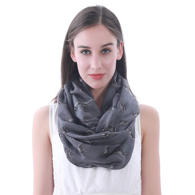 Staffordshire Bull Terrier Dog Print Womens Infinity Loop Scarf Pet Puppy Gift