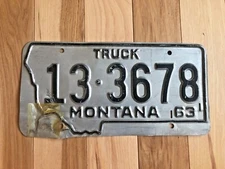 1963 Montana Truck License Plate
