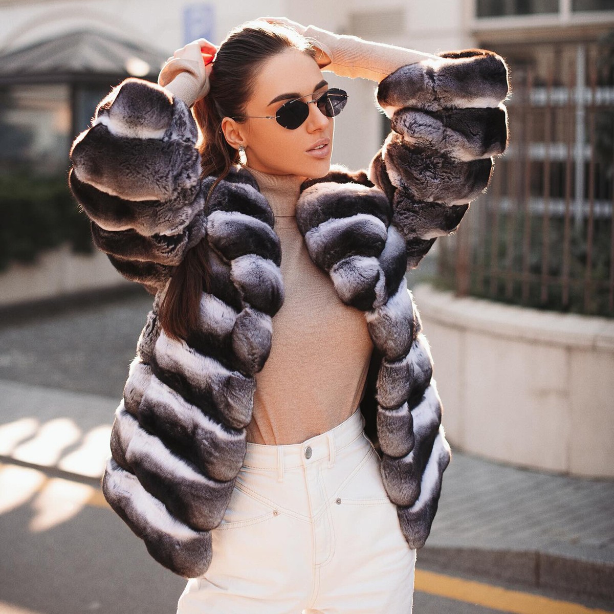 24TH-01】Rex Like Fur Tailored Coat