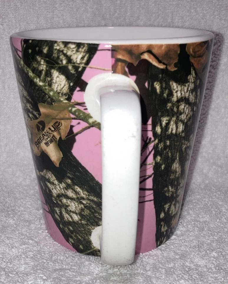 Taza de té de café de cerámica camuflaje rosa Mossy Oak Break Up Infinity 16 oz Foto 2 de 4