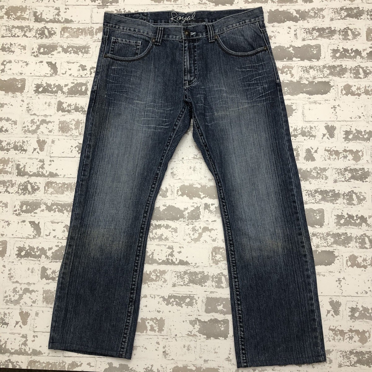 Straight Leg Royal Premium Jeans Royal Premium Distressed Jeans