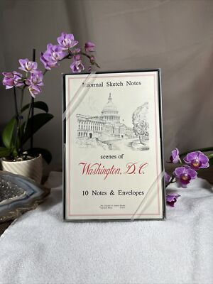 Charles H. Overly Studio Informal Sketch Notes Washington D.C.10 Notes+Envelopes