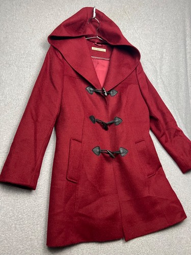 Purelyalpaca Womens Baby Alpaca Wool Toggle Coat Size M Made Peru Simple Minimal - Picture 4 of 15