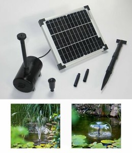 10 W SOLAR TEICHPUMPE SPRINGBRUNNEN GARTENTEICH GARTEN TAUCH PUMPE