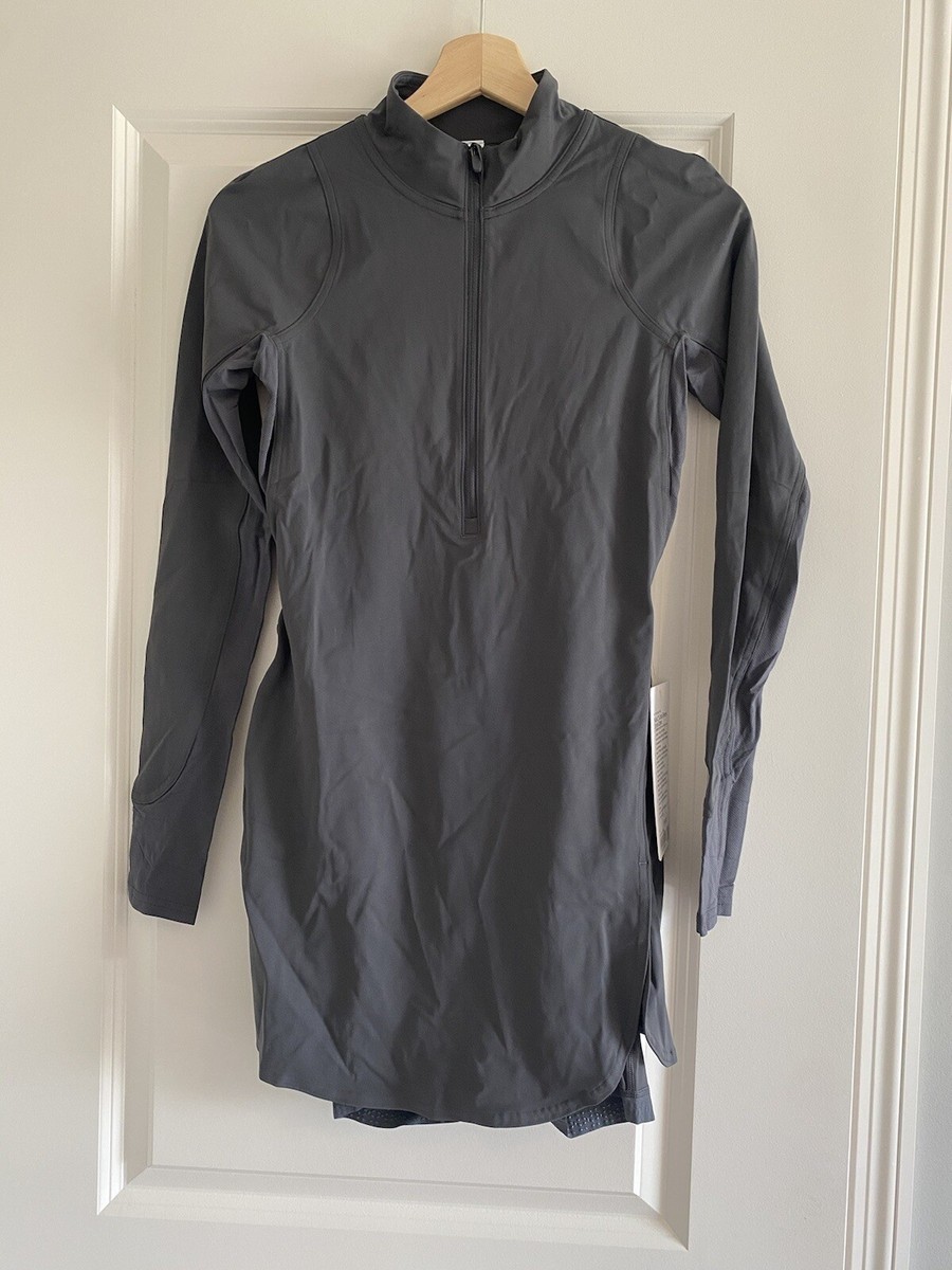 Lululemon Nulux Long Sleeve Tennis Dress Size 4 Gray GGRE New | eBay Lululemon Nulux Long Sleeve Tennis Dress Size 4 Gray GGRE New | eBay