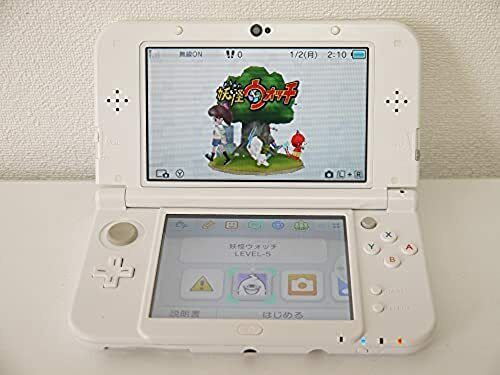 USED New Nintendo 3DS LL Pearl White Japanese ver from JAPAN Pen Adapter