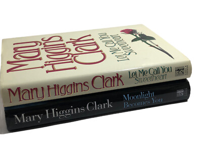 Lot of 2 Mary Higgins Clark Hardcover Books with DJ Let Me Call You Sweetheart +