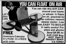 1970s HOVERCRAFT PLANS You Can FLOAT in AIR! Vintage Boy’s Life DIY Project