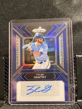 Tyler Gentry 2024 Prizm Sensational Signatures Blue Auto #35/49 - Royals