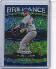 2020 Panini Prizm - JACOB DeGROM - Brilliance Blue Kaleidoscope B-1 - METS #d/35