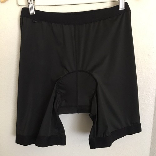 Unbranded Large Men's Black Padded Cycling Shorts - Red Interior Pad