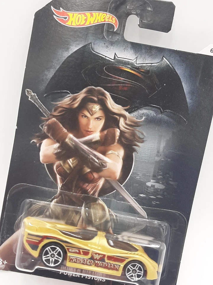 2016 Hot Wheels Wonder Woman Power Pistons Car 6/7 Batman V Superman - Image 4 of 4
