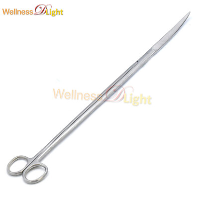 Aquarium Cleaner Kelly Scissors Curved 18'' Extra Long Handle Sharp/Sharp