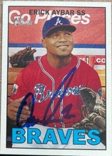 Erick Aybar Autographed 2016 Topps Heritage #113